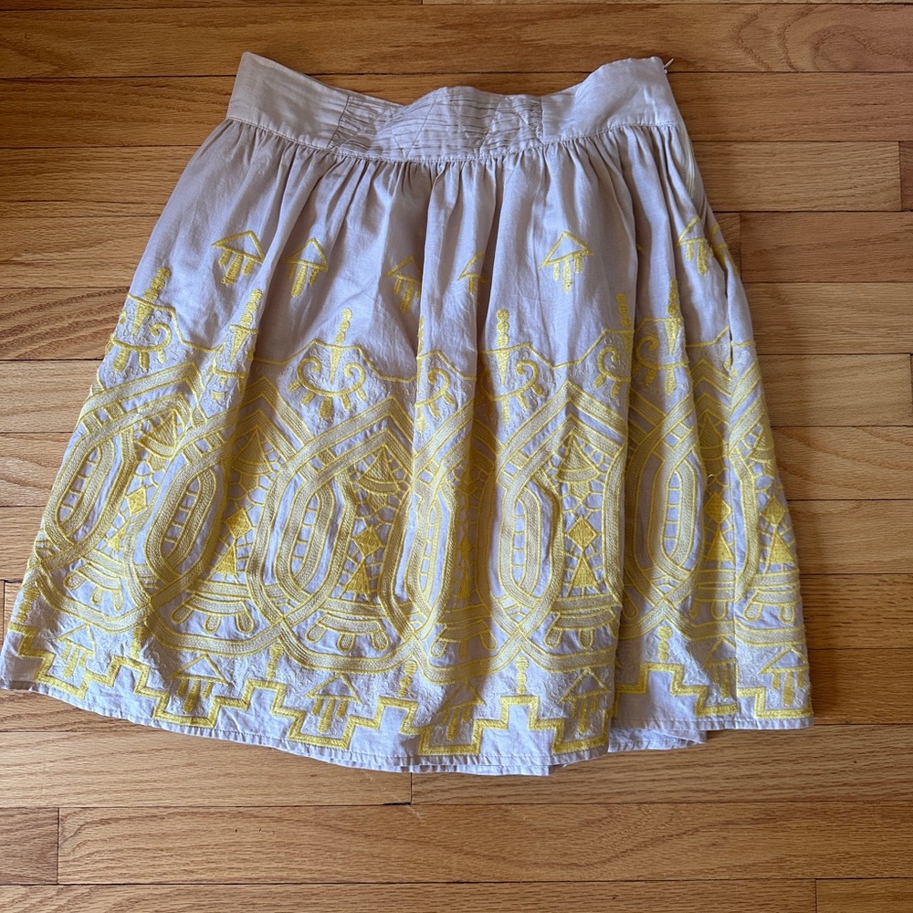 Tiny by Anthropologie embroidered skirt